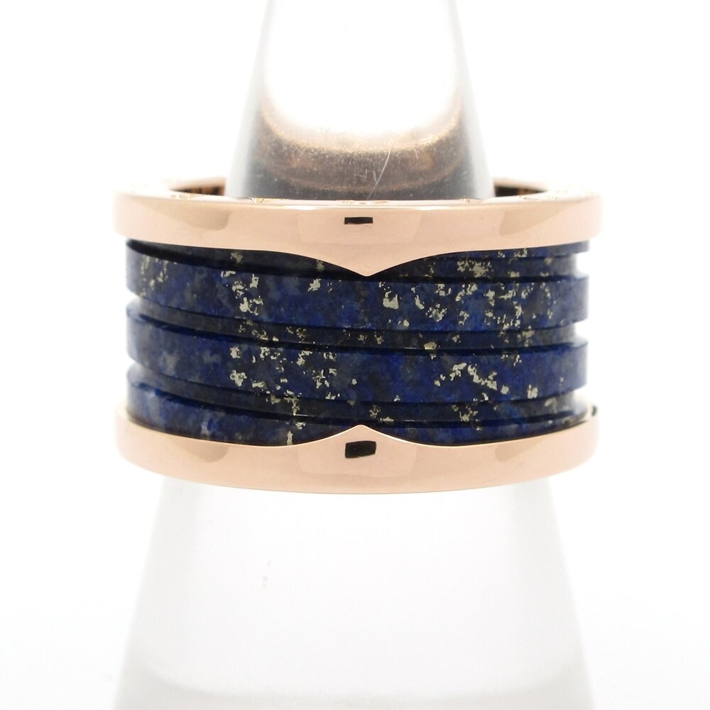 Bvlgari B-zero1 Ring 18K Rose Gold Blue Lapis Lazuli